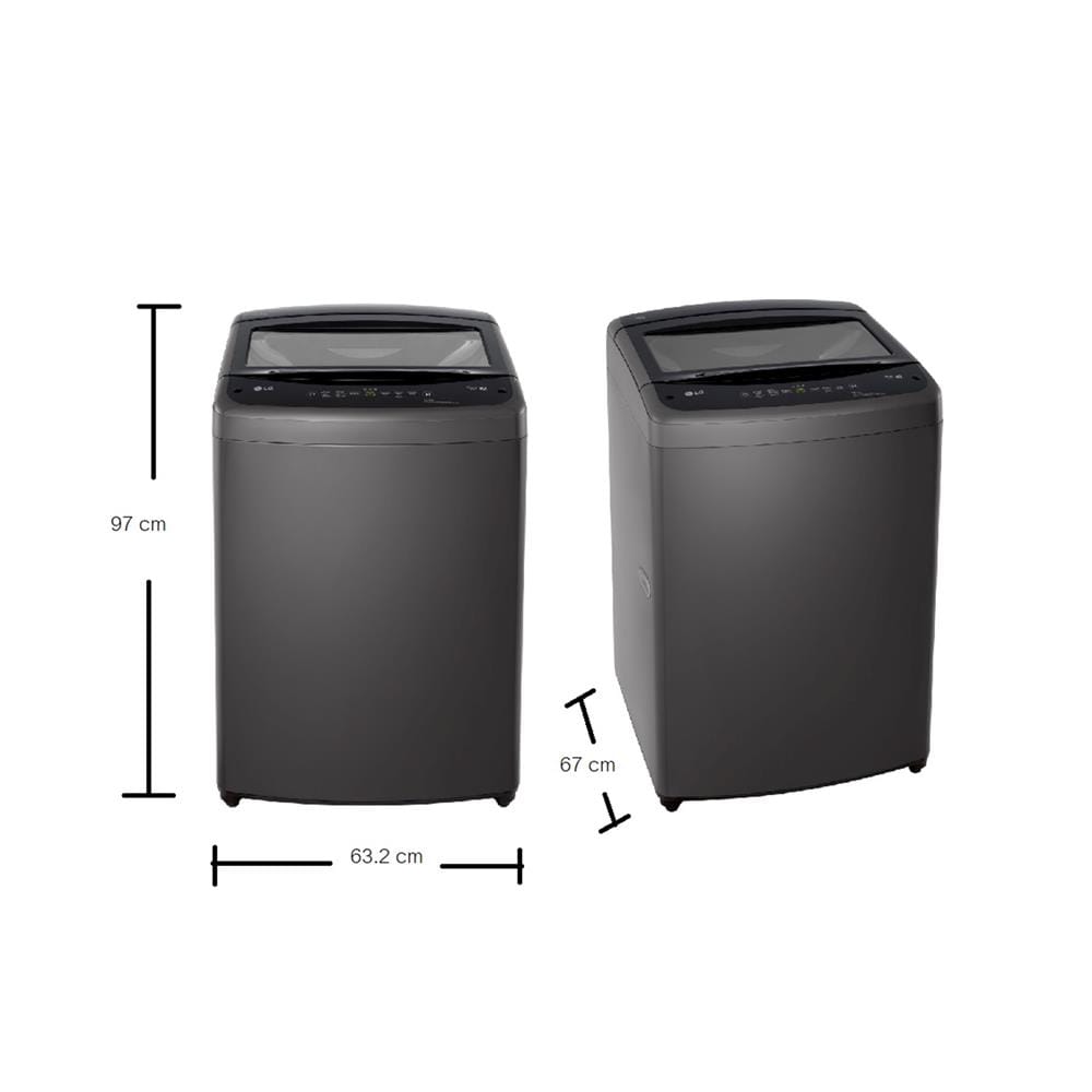 เครื่องซักผ้าฝาบน LG T2517VBTB 17 กก. อินเวอร์เตอร์ สีดำ