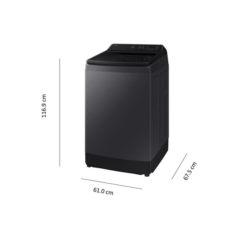 เครื่องซักผ้าฝาบน SAMSUNG WA70F15E4CST 15 กก. อินเวอร์เตอร์ สี DEEP CHARCOAL