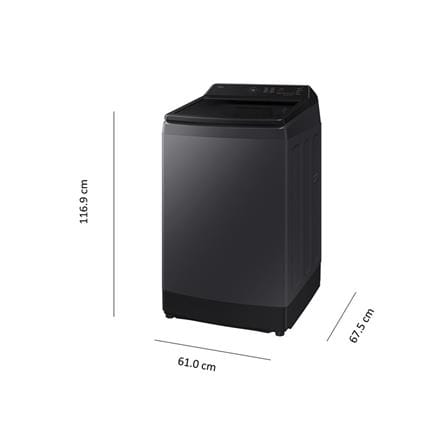 เครื่องซักผ้าฝาบน SAMSUNG WA70F15E4CST 15 กก. อินเวอร์เตอร์ สี DEEP CHARCOAL_5