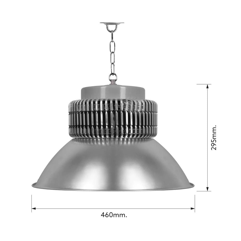 โคมไฮเบย์ LED LAMPTAN BULKY 300 วัตต์ DAYLIGHT สีเงิน