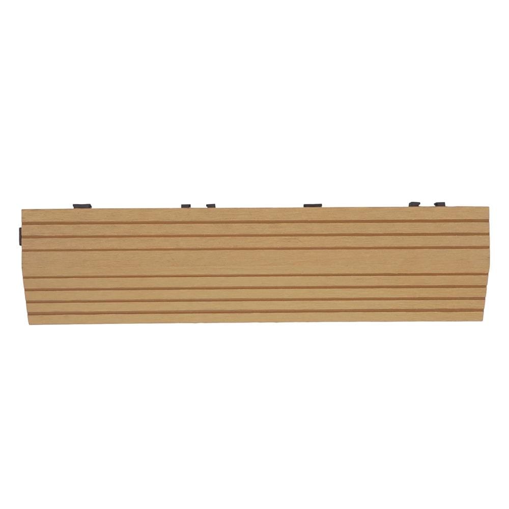 ตัวจบทางเท้า WPC ลายตรง SPRING 30x7.5 ซม. สีน้ำตาล