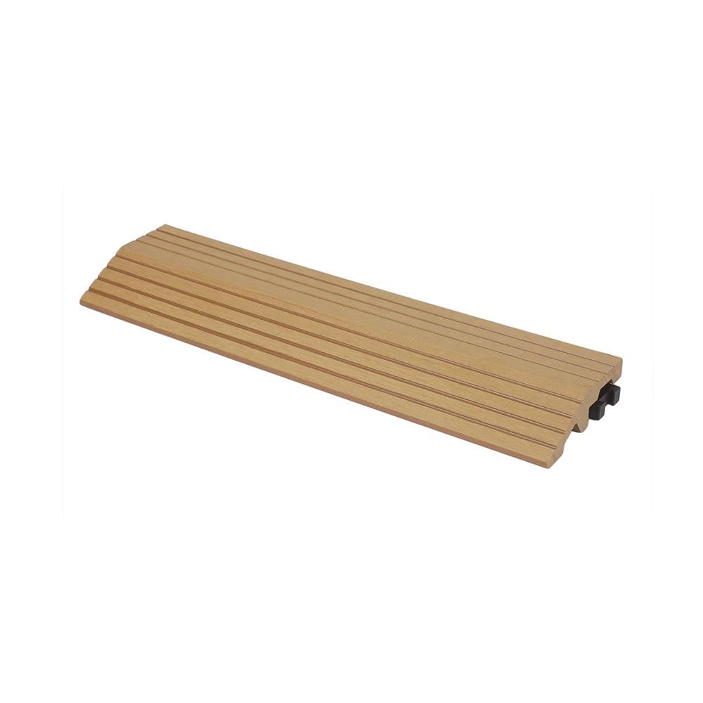 ตัวจบทางเท้า WPC ลายตรง SPRING 30x7.5 ซม. สีน้ำตาล