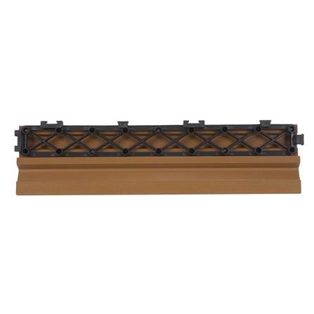 ตัวจบทางเท้า WPC ลายตรง SPRING 30x7.5 ซม. สีน้ำตาล_2