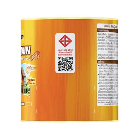 สีย้อมไม้ ชนิดเงา CAPTAIN WOODSTAIN CW10N สีไม้มะค่า 1/4 แกลลอน_2