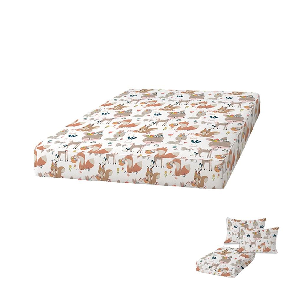 ที่นอนปิกนิก LEILALYNN SAFARI FESTIVAL 152x200 ซม. สี WHITE