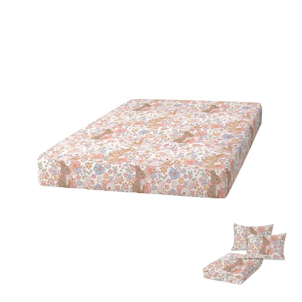 ที่นอนปิกนิก LEILALYNN RABBITS GARDEN 152x200 ซม. สี WHITE