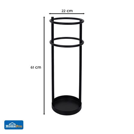 ที่เก็บร่ม STACKO SLEEK 22x22x61 ซม. สีดำ_5