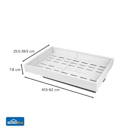 ชั้นรางเลื่อนปรับขนาดได้ 4 ด้าน KECH IDEAL SIZE M สีขาว_6