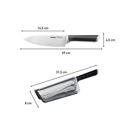 มีดเชฟ 16.5 ซม. พร้อมที่ลับมีดในตัว TEFAL EVERSHARP K2569004_13
