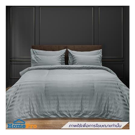 ปลอกผ้านวม PICASSO CT STRIPE 630TC 90x100 นิ้ว สี GREY_5