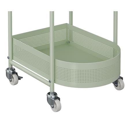 ชั้นวางของ 2 ชั้น มีล้อ STACKO DORU 48x35x55 ซม. สีเขียว_3