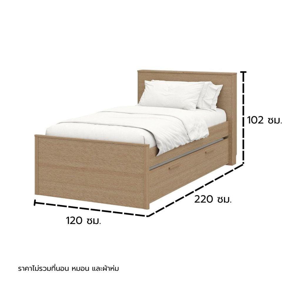 เตียง 3.5 ฟุต KONCEPT TOMO 19240006 สีโอ๊ค