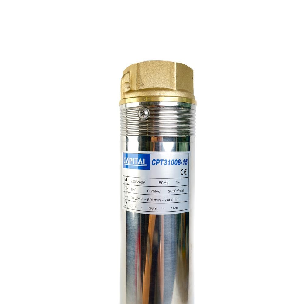 ปั๊มบาดาล บ่อ 3 นิ้ว CAPITAL CPT31008-15 750 วัตต์