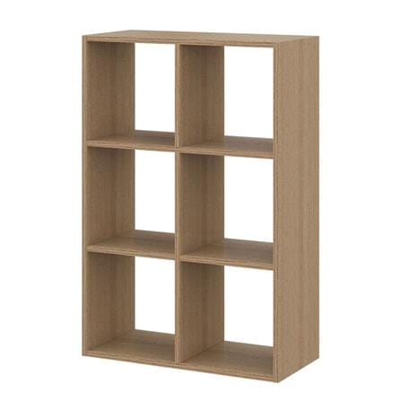 ชั้นวางของโล่ง 6 ช่อง KONCEPT TOMO 19238909 63 ซม. สีโอ๊ค_0