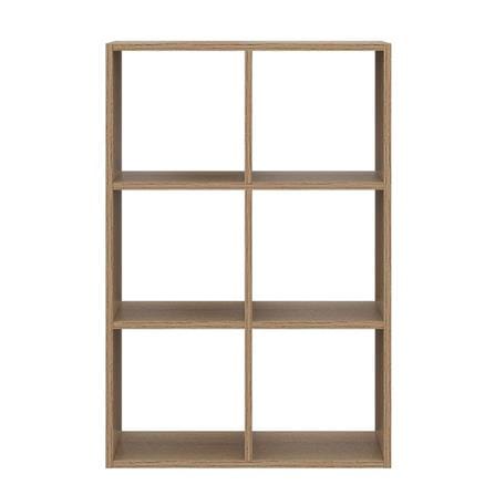 ชั้นวางของโล่ง 6 ช่อง KONCEPT TOMO 19238909 63 ซม. สีโอ๊ค_1