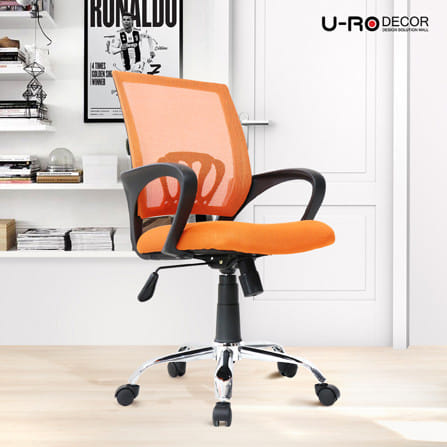 เก้าอี้สำนักงาน U-RO DECOR MOON สีส้ม_6