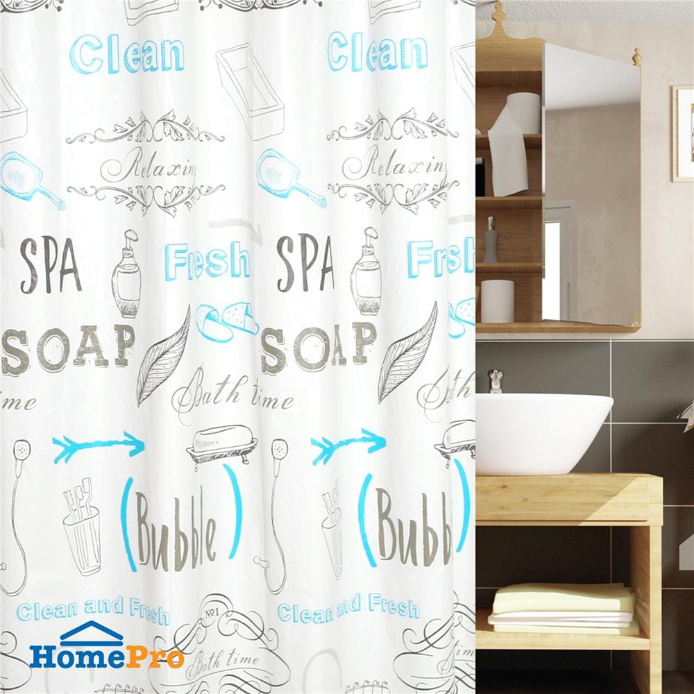 ม่านห้องน้ำ PEVA WSP SCP-18/U8076 180X180 ซม.