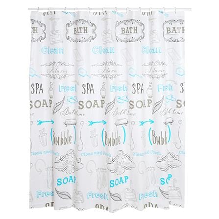 ม่านห้องน้ำ PEVA WSP SCP-18/U8076 180X180 ซม._0