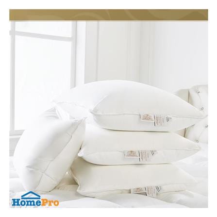 หมอนหนุน ไมโครไฟเบอร์ LUXURY PILLOW CLASSICAL COTTON HARD 24x35 นิ้ว_2