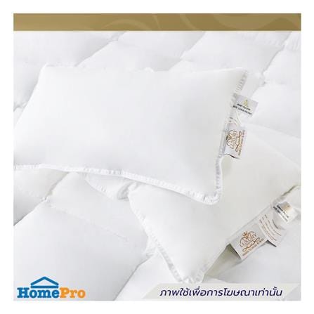 หมอนหนุน ไมโครไฟเบอร์ LUXURY PILLOW CLASSICAL COTTON JUNIOR 16x24 นิ้ว_2