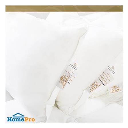หมอนหนุน ไมโครไฟเบอร์ LUXURY PILLOW CLASSICAL COTTON COMFORT 19x29 นิ้ว สีขาว_2