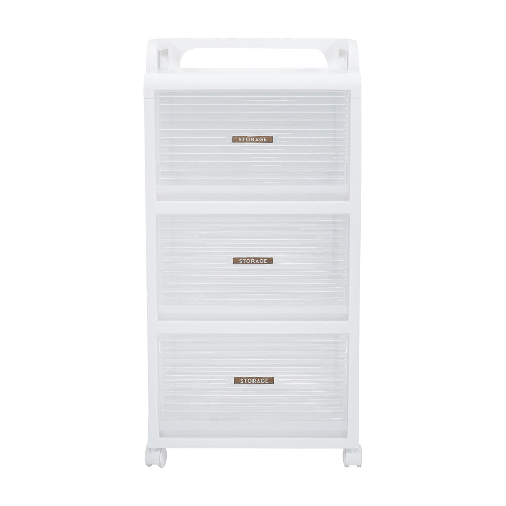 ชั้นลิ้นชัก 3 ชั้น STACKO AUGA 41x40x81.6 ซม. สีขาว