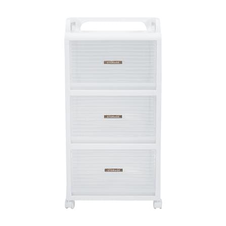 ชั้นลิ้นชัก 3 ชั้น STACKO AUGA 41x40x81.6 ซม. สีขาว_1