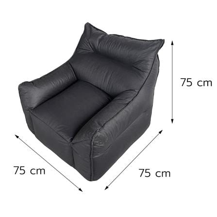 เบาะรองนั่ง HOME LIVING STYLE LAZY 29.5x29.5 นิ้ว สีดำ_7