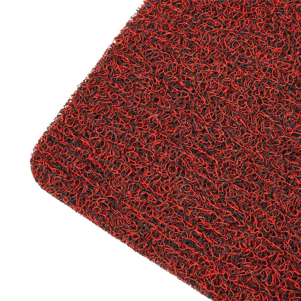 พรมเช็ดเท้าดักฝุ่น HOME LIVING STYLE MATTY 43X75 ซม. สีแดง/ดำ