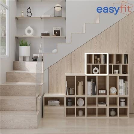 ตู้เตี้ยบานโล่ง SB FURNITURE EASYFIT 19240076 39 ซม. สีแคนยอนโอ๊ค_3