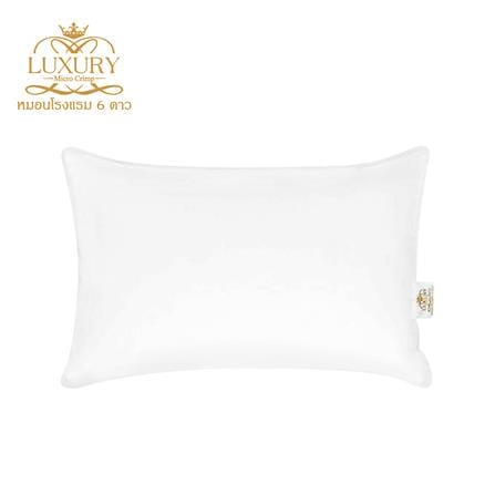 หมอนหนุน ไมโครไฟเบอร์ LUXURY PILLOW CLASSICAL COTTON FIRM 24x35 นิ้ว_0