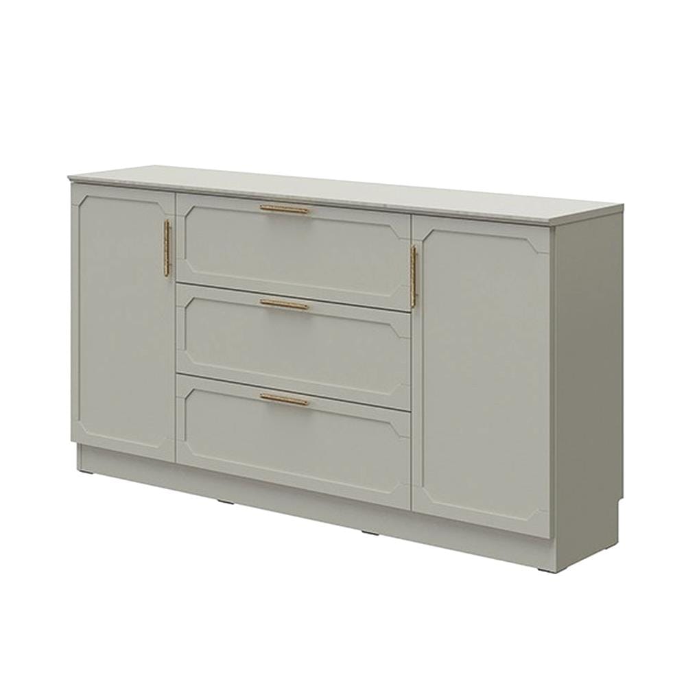 ตู้เตี้ยบานผสม SB FURNITURE QUINN 19239999 150 ซม. สีเทา