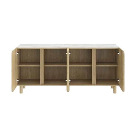 ตู้เตี้ยบานเปิด SB FURNITURE SKIFT 19240774 160 ซม. สีไม้อ่อน_2