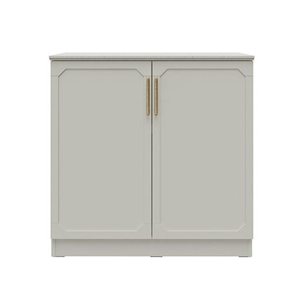 ตู้เตี้ยบานเปิด SB FURNITURE QUINN 19240064 80 ซม. สีเทา