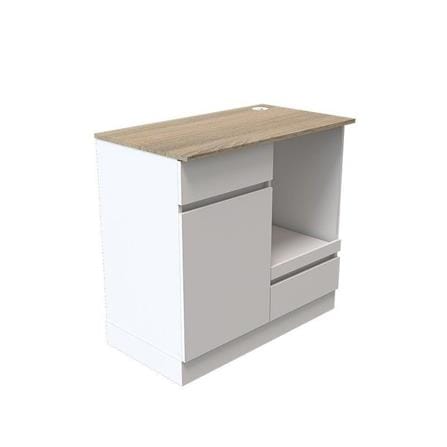 ตู้เตี้ยบานผสม SB FURNITURE DANTE 19230810 80 ซม. สีขาว_1