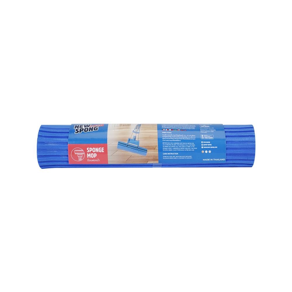 หัวม็อบฟองน้ำ NEW SPONGE SPO12NS 12 นิ้ว สีฟ้า
