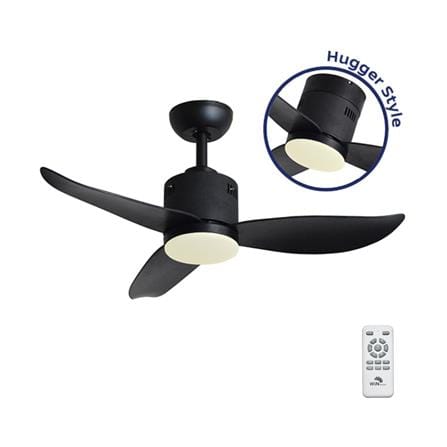 พัดลมโคมไฟ LED WINFAVOUR WFDC52/DC40(MBK) 36 นิ้ว 18 วัตต์ DAYLIGHT/COOL WHITE/WARM WHITE สีดำ_0