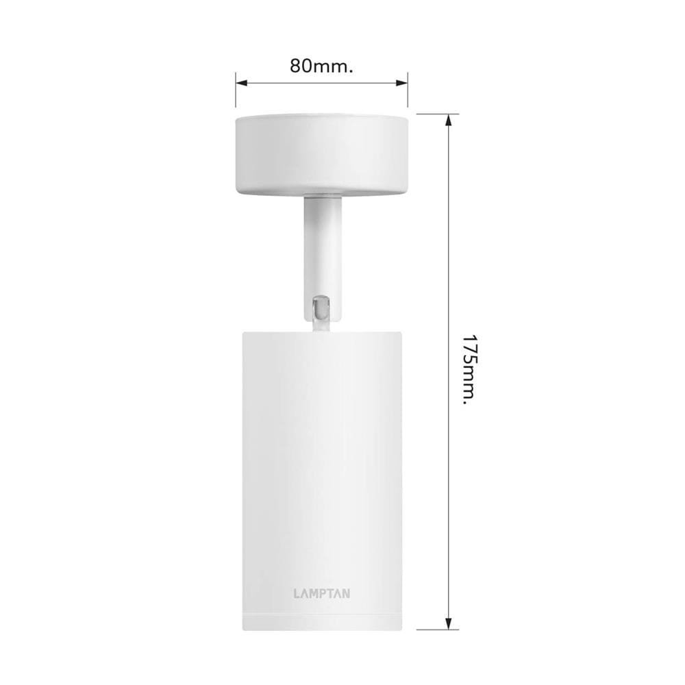 แทรคไลท์ LED LAMPTAN TRACK PROLONG FIX 7 วัตต์ WARM WHITE สีขาว