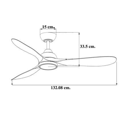 พัดลมโคมไฟ LED WINFAVOUR WFDC52/DC87(MBK) 52 นิ้ว 24 วัตต์ DAYLIGHT/COOL WHITE/WARM WHITE สีดำ/น้ำตาล_3