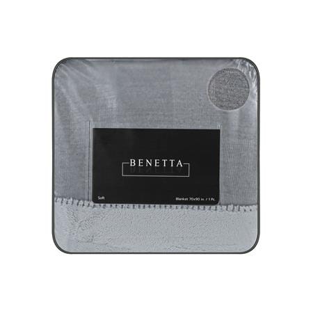 ผ้าห่ม BENETTA CHECKERBOARD 70x90 นิ้ว สี DARK GREY_4