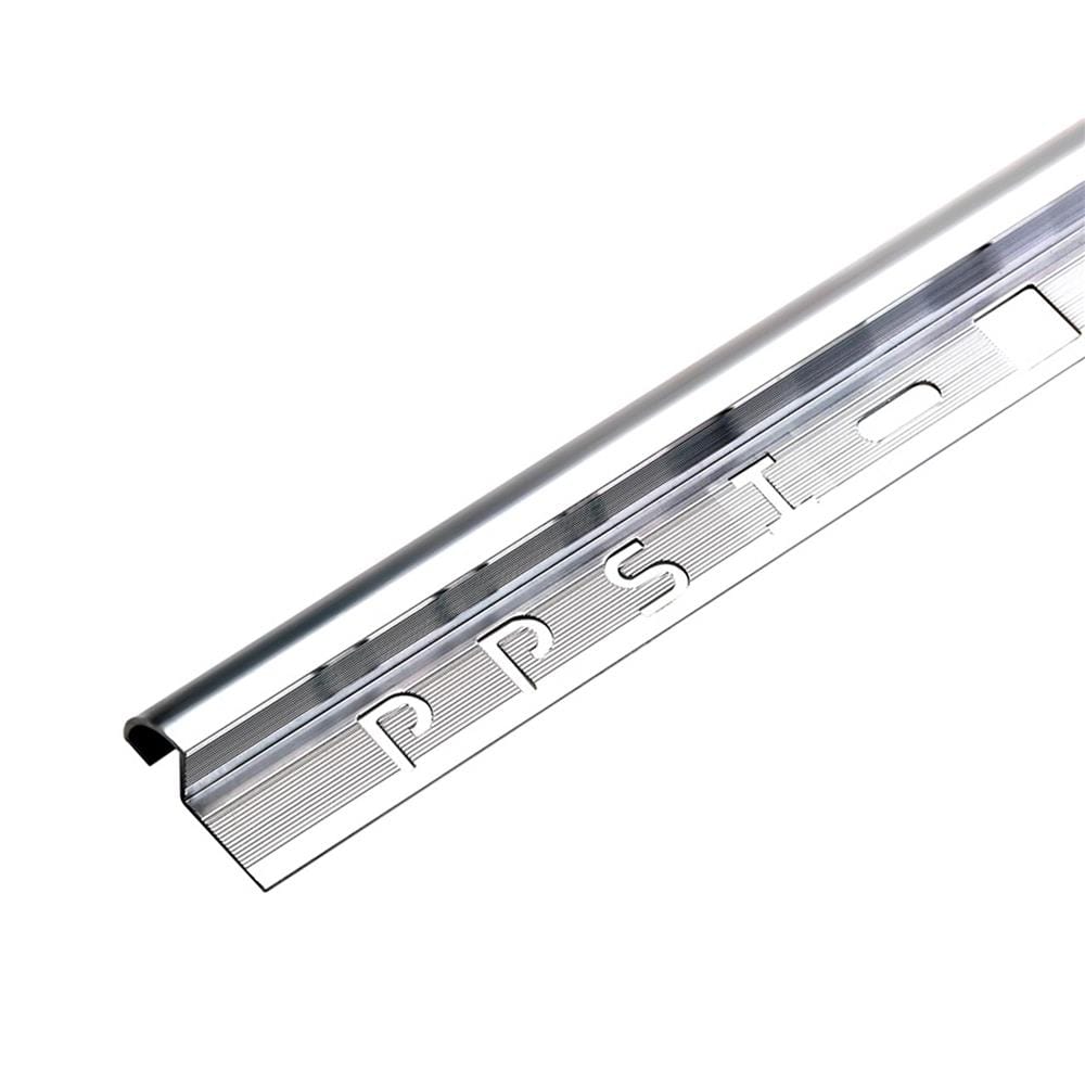 คิ้วอะลูมิเนียม PPSI แบบโค้ง 13 มม. สีสเตนเลส 2 ม.