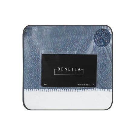 ผ้าห่ม BENETTA CARA 70x90 นิ้ว สี NAVY BLUE_4
