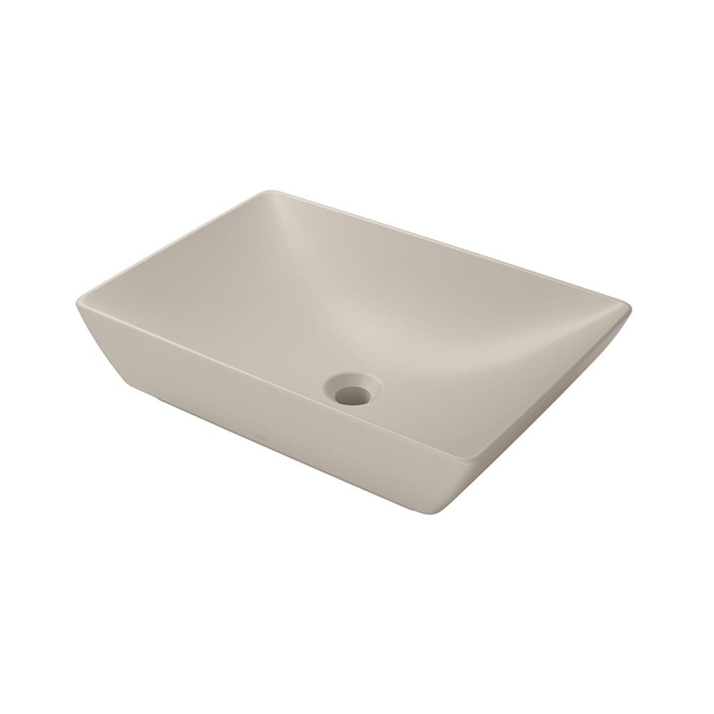 อ่างล้างหน้าวางบนเคาน์เตอร์ TOTO LW1735-MBE สีเบจ