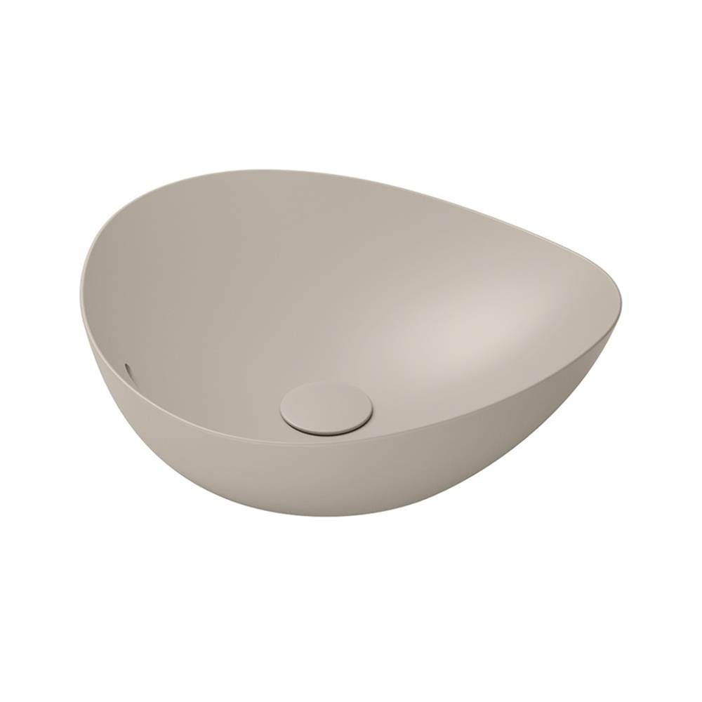 อ่างล้างหน้าวางบนเคาน์เตอร์ TOTO LW4704-MBE สีเบจ
