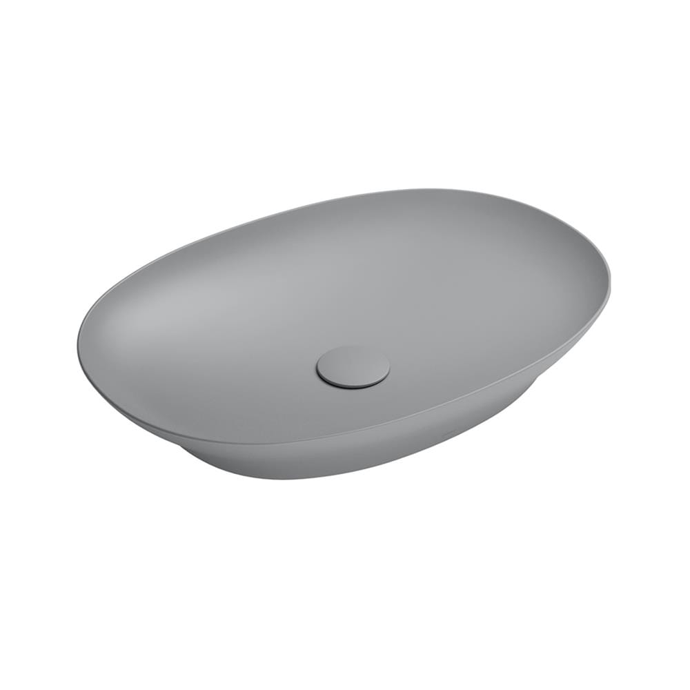 อ่างล้างหน้าวางบนเคาน์เตอร์ TOTO LW4706-MGR สีเทา