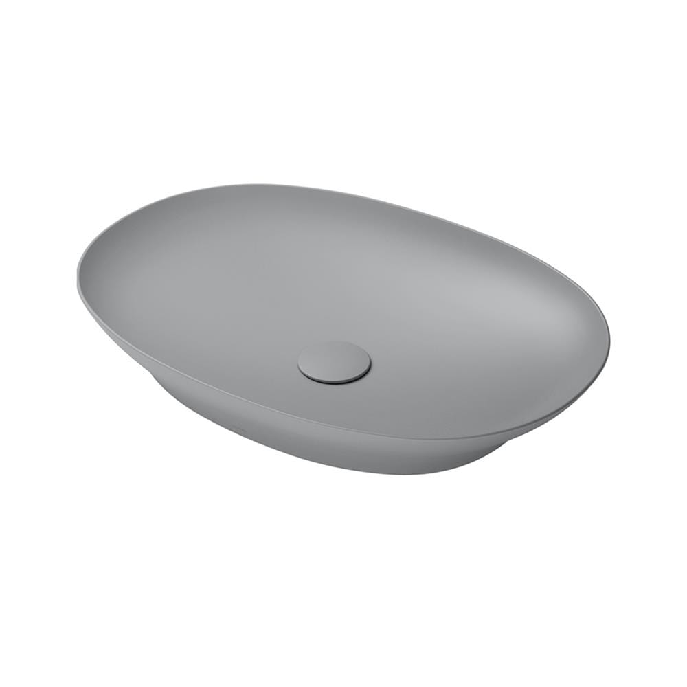 อ่างล้างหน้าวางบนเคาน์เตอร์ TOTO LW4706-MGR สีเทา