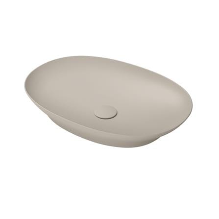 อ่างล้างหน้าวางบนเคาน์เตอร์ TOTO LW4706-MBE สีเบจ_1
