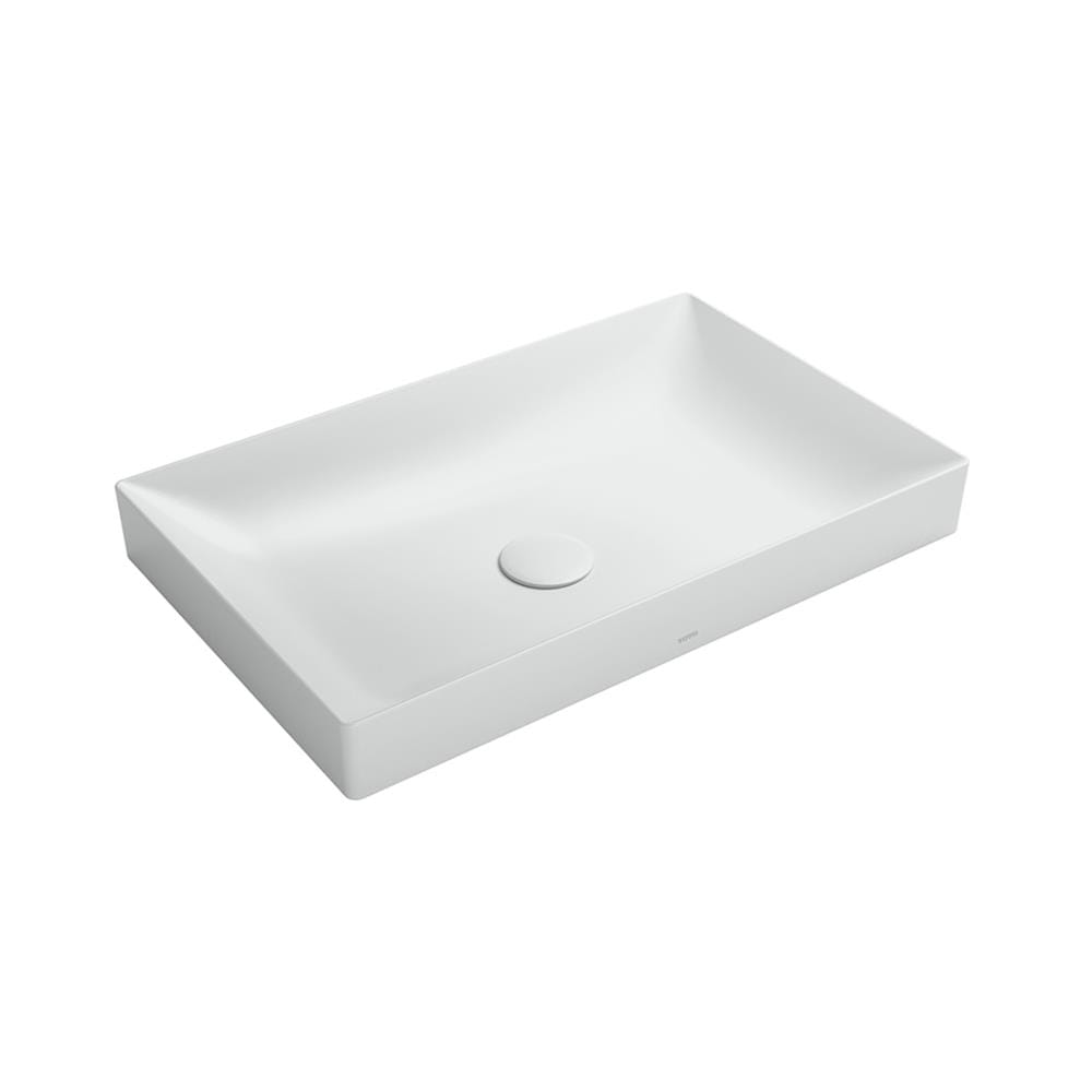 อ่างล้างหน้าวางบนเคาน์เตอร์ TOTO LW4716R-MW สีขาว