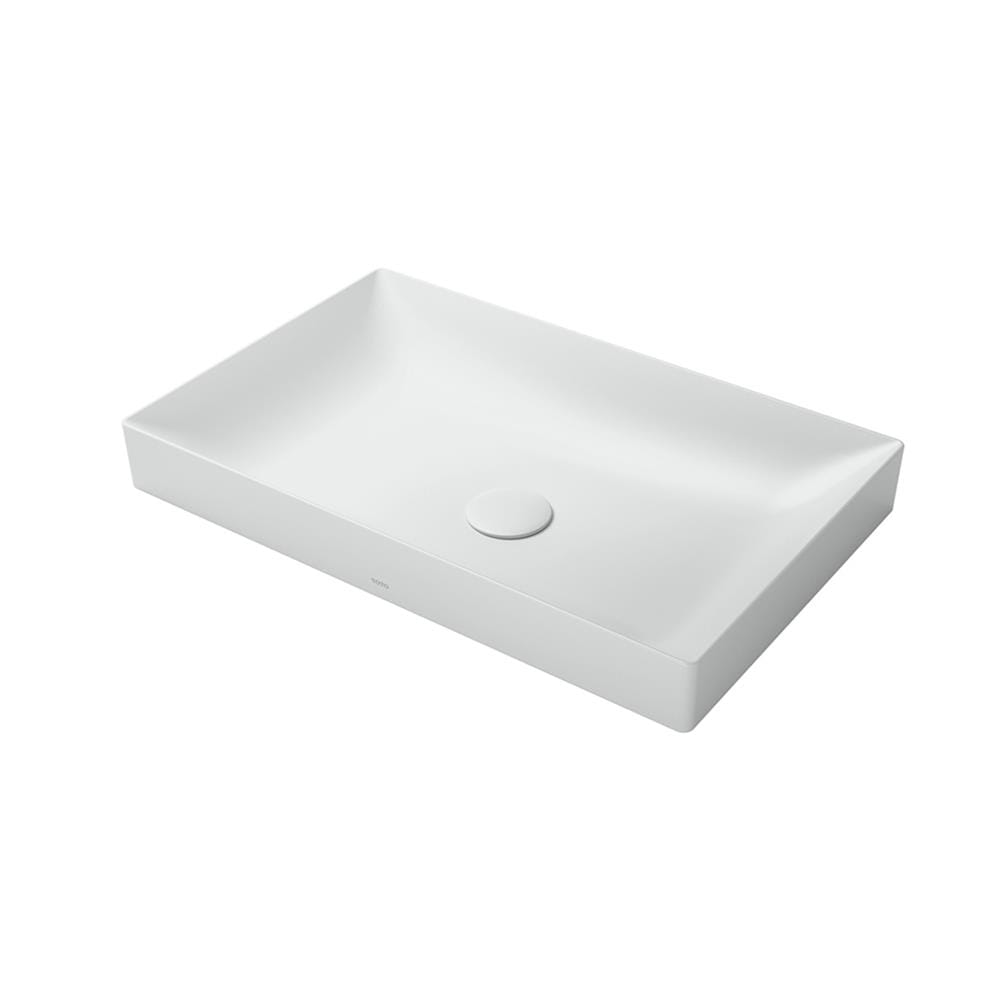 อ่างล้างหน้าวางบนเคาน์เตอร์ TOTO LW4716R-MW สีขาว