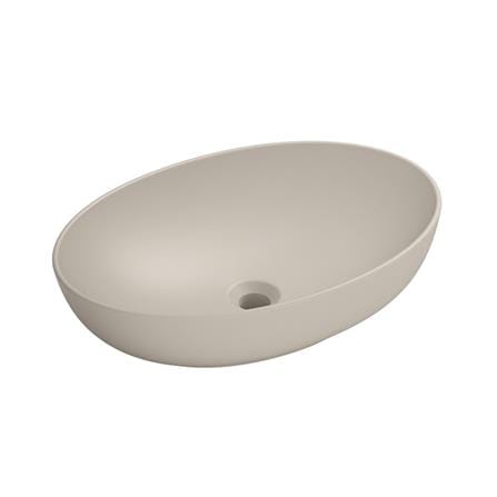 อ่างล้างหน้าวางบนเคาน์เตอร์ TOTO LW1705-MBE สีเบจ_0